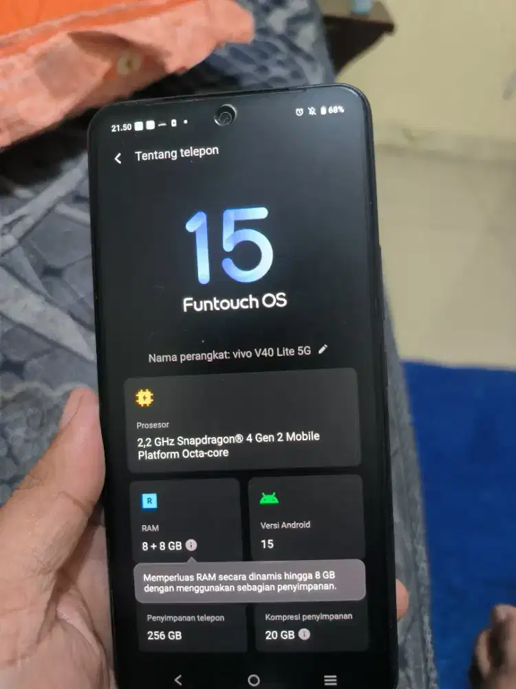 Vivo v40 lite 5g 8/256