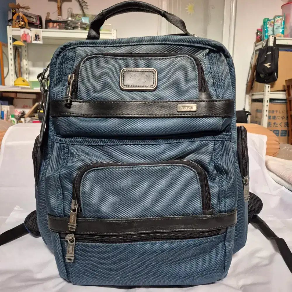 Tas Ransel Brief Pack Tumi T-Pass Nylon Biru