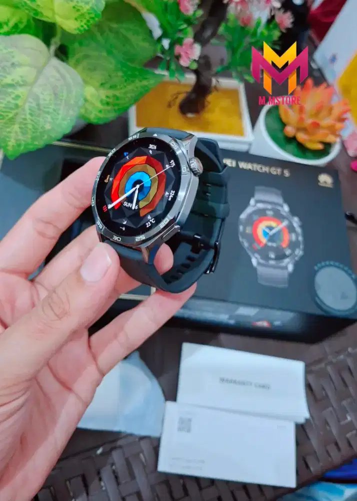 Huawei Watch GT 5 46mm Black Mulus fullset Original smartwatch