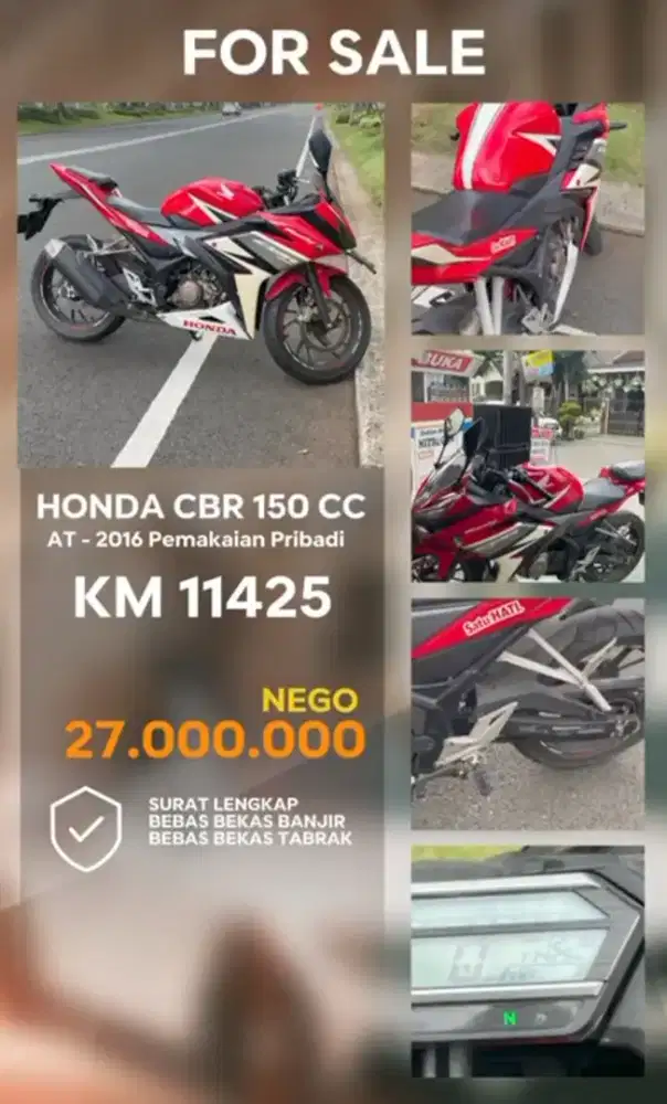 MENJUAL MOTOR PRIBADI