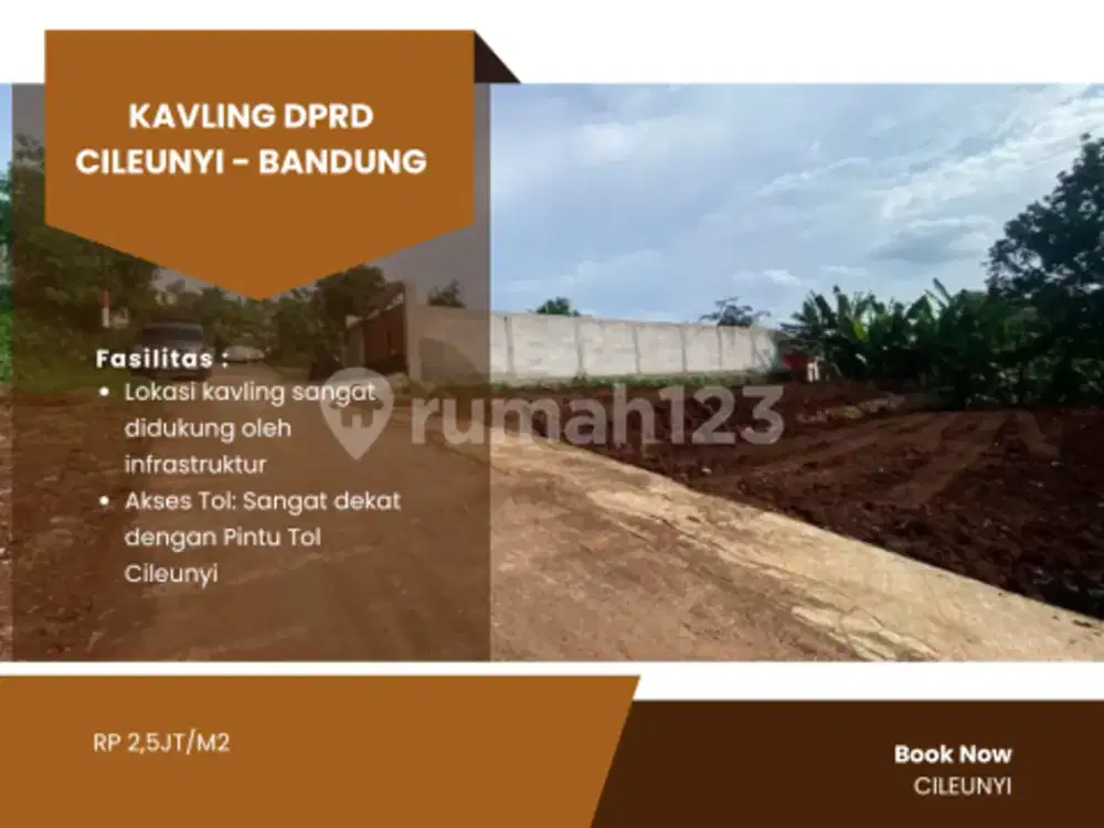 UKURAN 156m² TIDAK ADA LAGI! Amankan Unit A2 Terakhir Kavling Cileunyi Hari Ini