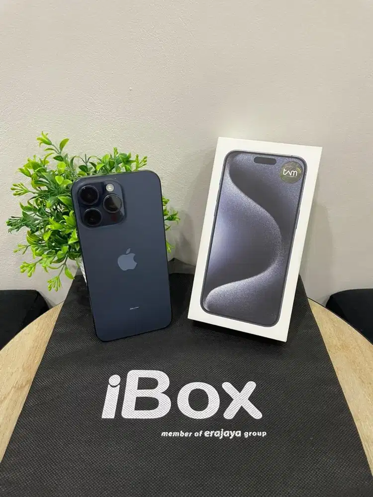 IPhone 15 ProMax 512GB iBox Blue mulus Fullset Ori BH 86% 3Utool 98