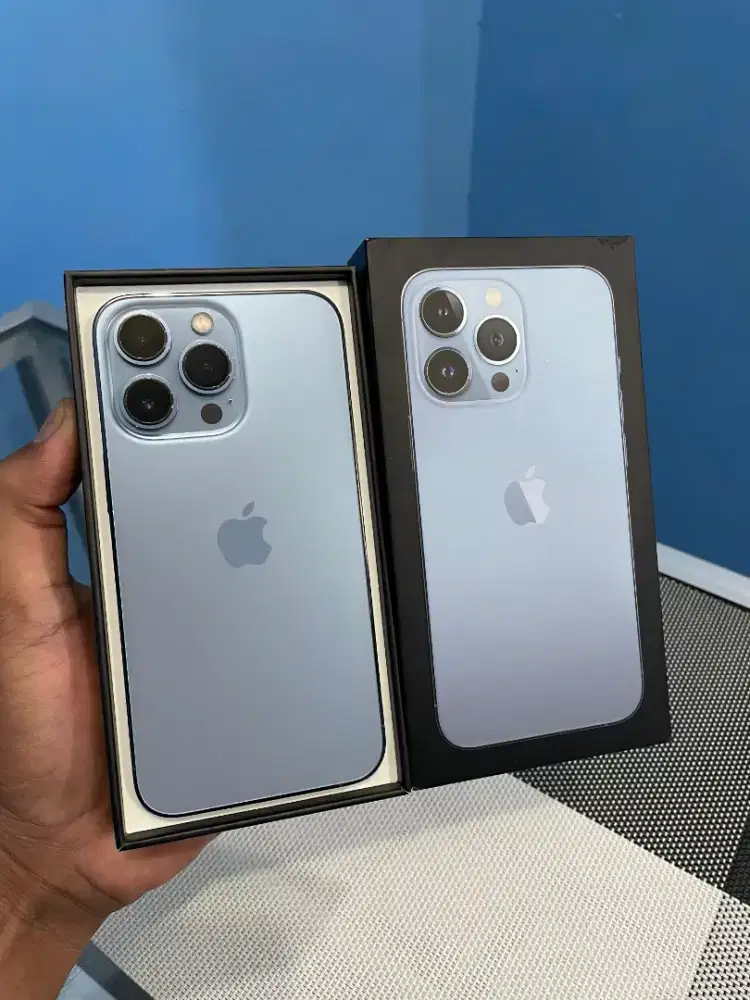 13 pro 128gb resmi ibox sierra blue mulus fullset original nominus