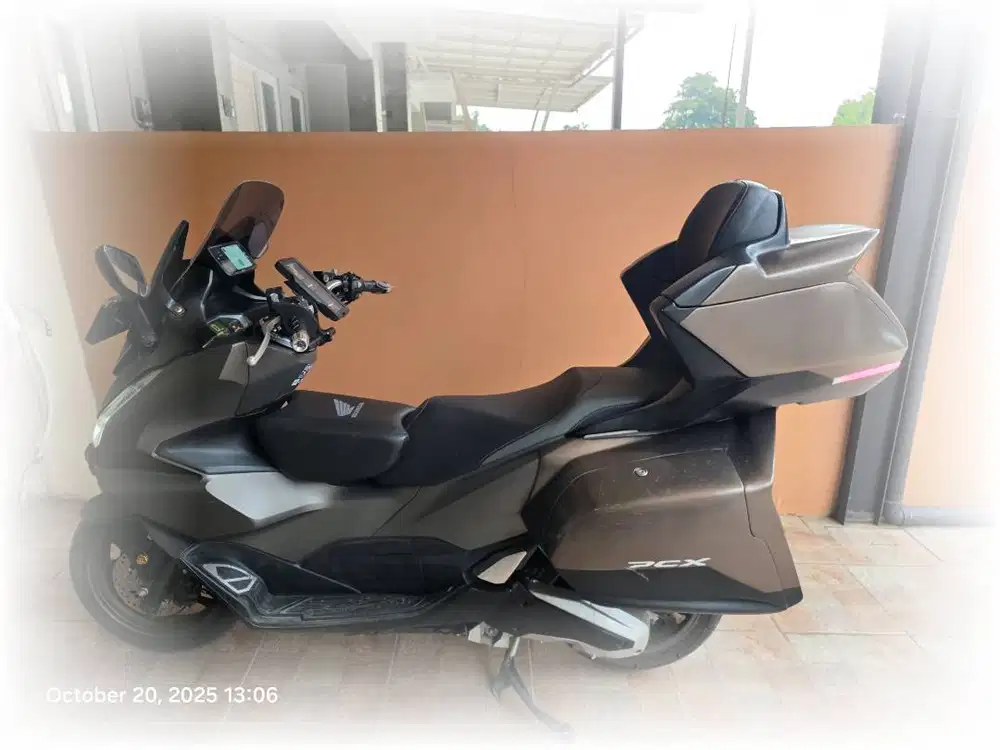 Honda PCX 160 ABS 2024 Matte Brown (Full Modif Touring, Siap Gas!)