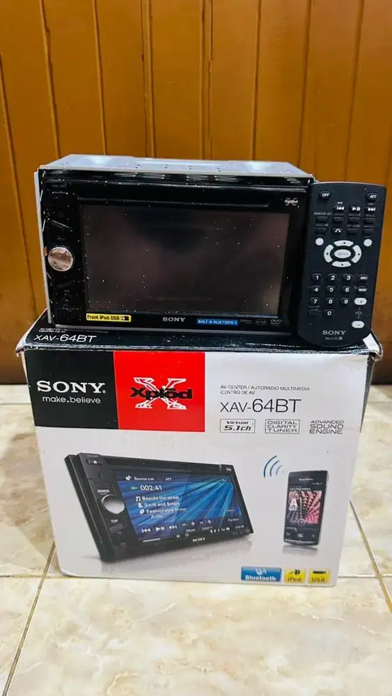 Jual Bekas Car Audio Sony XAV-64BT Kondisi Baik Terawat