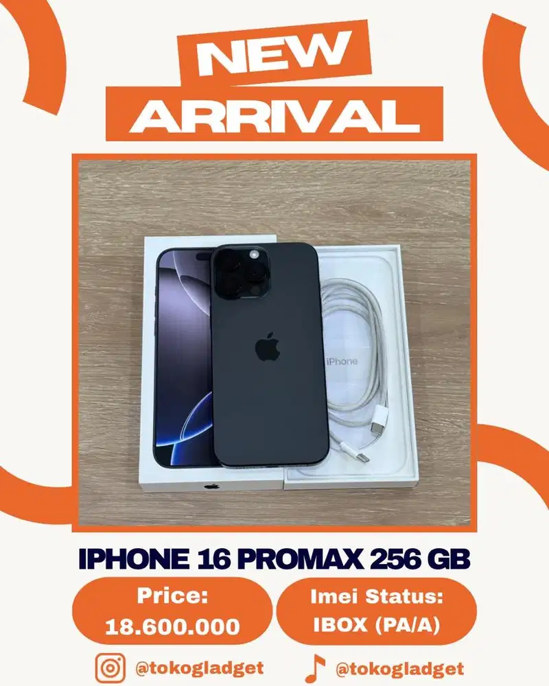 iPhone 16 Promax 256 Gb ex IBOX