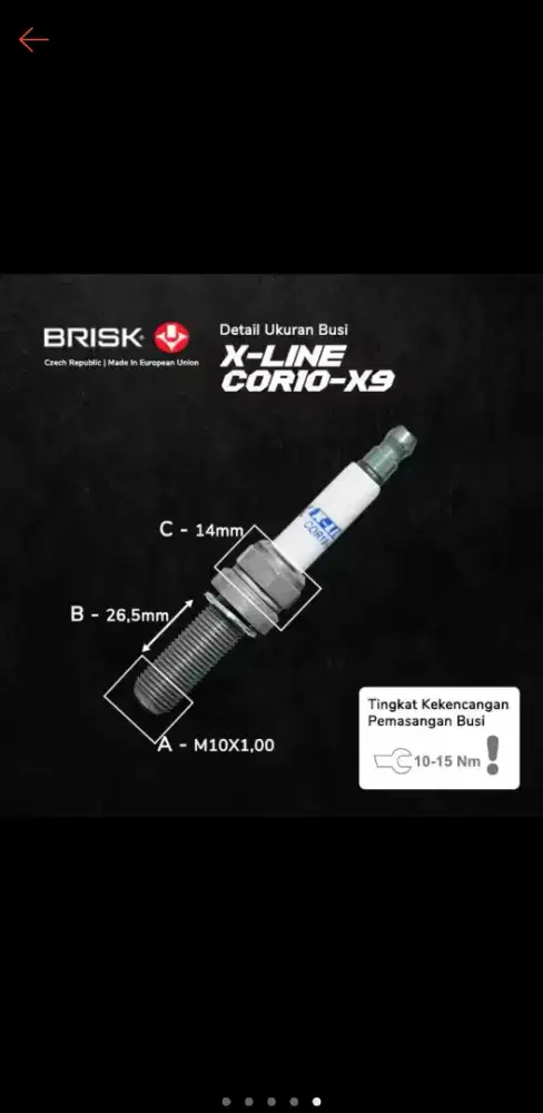 BUSI MOTOR X-LINE RACING COR10-X9 KAWASAKI NINJAZX-25R 1 SET ISI 4 NEW