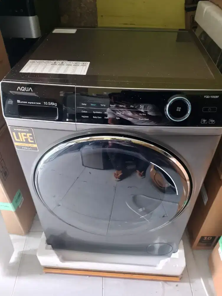 Mesin cuci AQUA 1 tabung Front loading