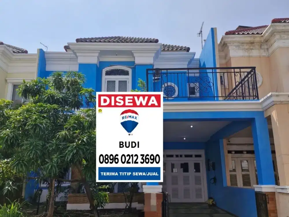 Disewakan rumah kelapa gading royal gading mansion 2 tk LT 9 x 20 3+1 KT Semi Furnish