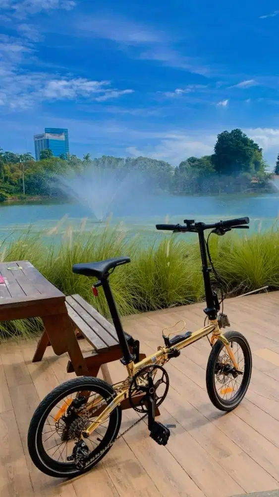 Sepeda Lipat Element Troy Gold Edition