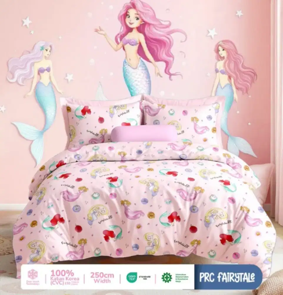 Sprei katun premium princess fairytale