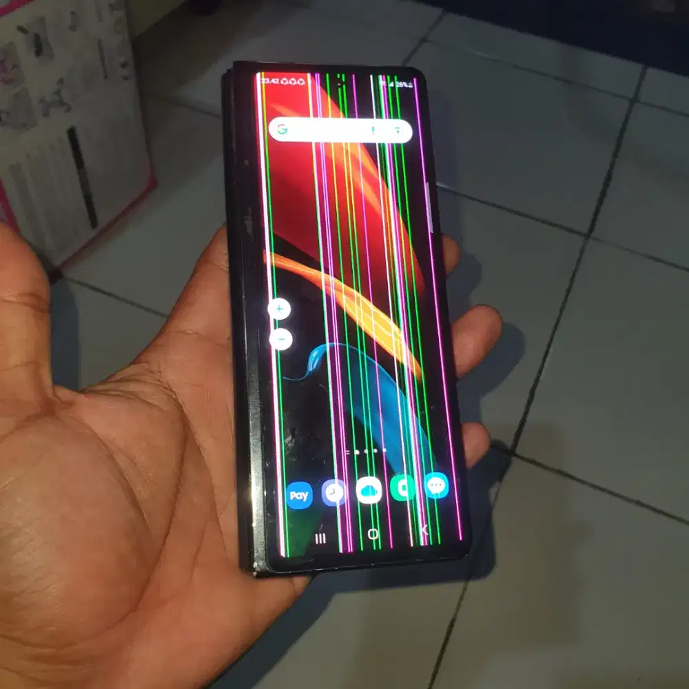 Samsung Galaxy Z Fold 2 Ram 12gb Rom 265gb Minus Lcd Garis Line