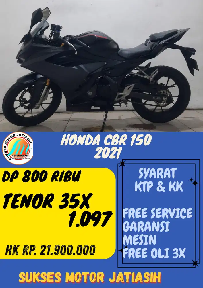 DP MURAH HONDA CBR 150 2021 DP 800 RIBU SUDAH BISA BAWA PULANG UNITNYA
