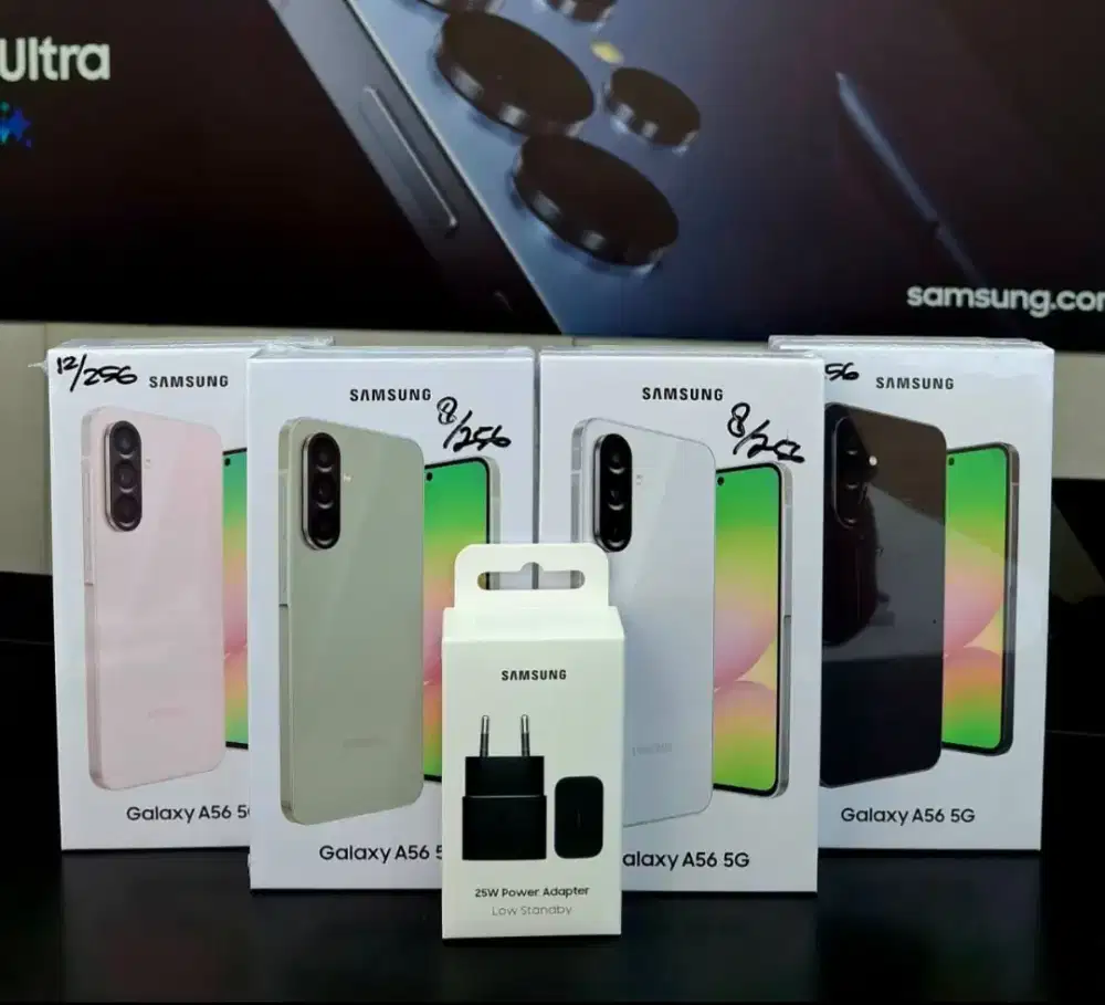 Samsung Galaxy A56 ram 12gb 5G dan8/256 + adaptor charger