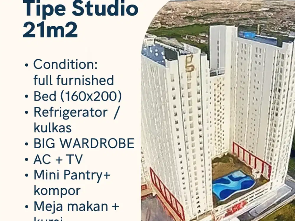 TINGGAL BAWA KOPER-DISEWAKAN APARTEMENT GUNAWANGSA MERR- SURABAYA