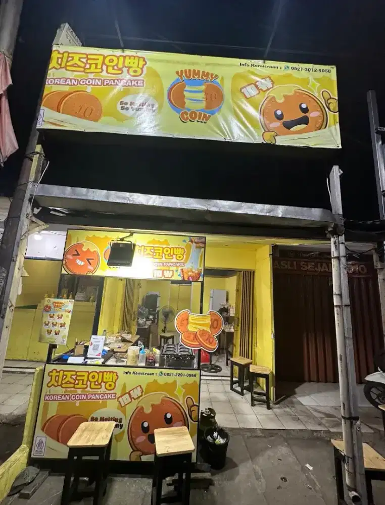 JUAL PAKET USAHA / PINDAH TANGAN FRANCHISE YUMMY COIN