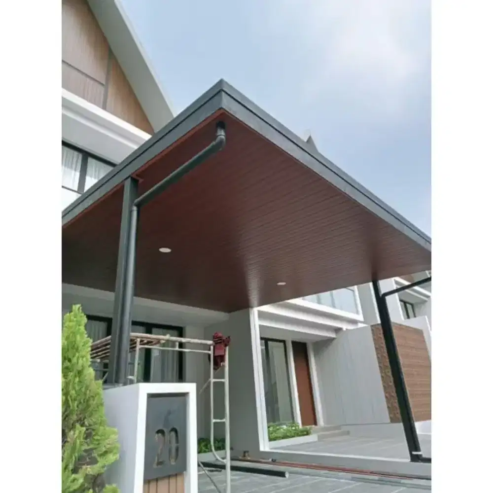 pemasangan kanopi rumah minimalis modern