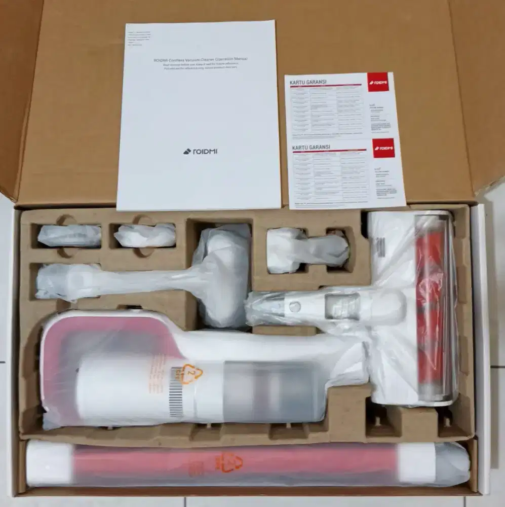 Cordless Vacuum Xiaomi Roidmi S1 Special, baterai 8 x 18650, 2500 mah