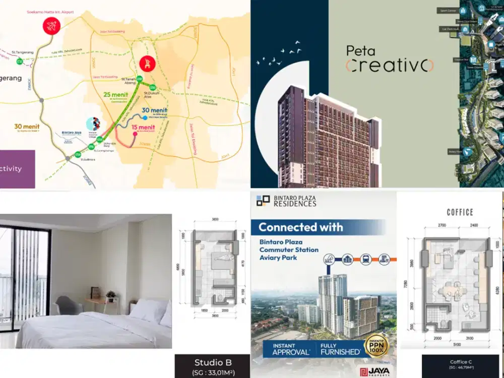 Creativo Tower Bintaro Plaza Residence Tangerang Selatan (Live it Lively)