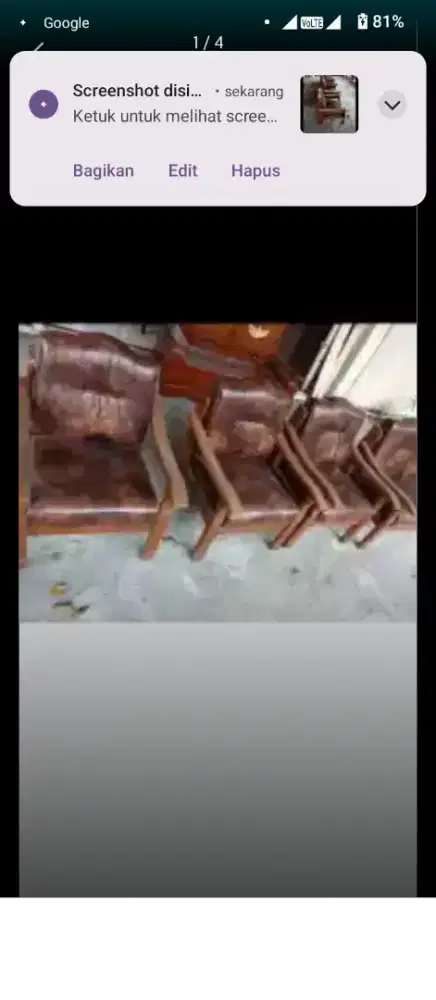 Kursi tamu kayu jati model ligna kecil