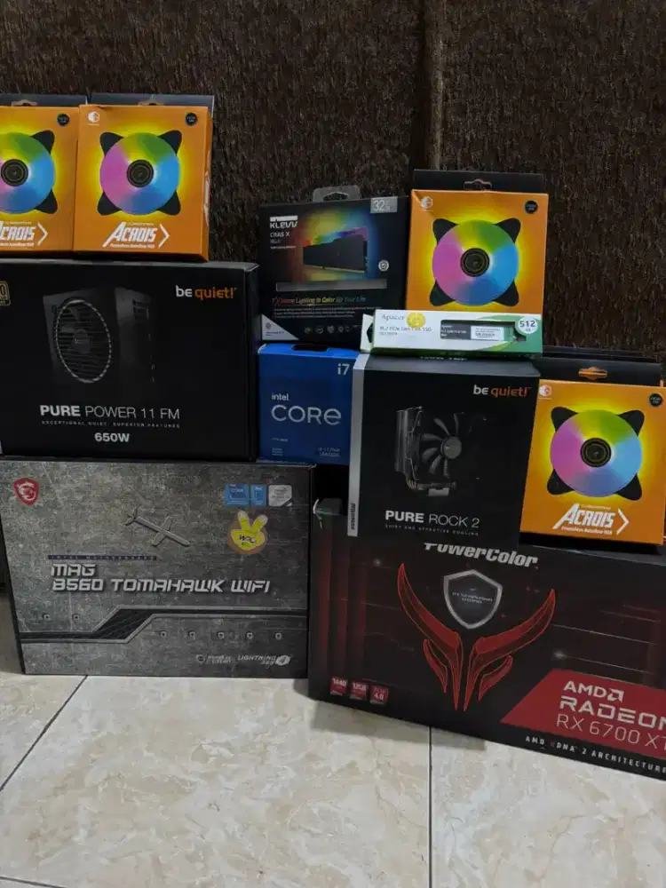 PC I7 11700F VGA RX 6700 XT RAM 32GB CPU KOMPUTER RAKITAN RX 6700XT