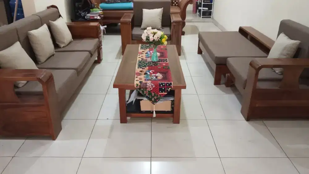 Kursi Jati Hutan (Satu Set) - Furniture - Negoable