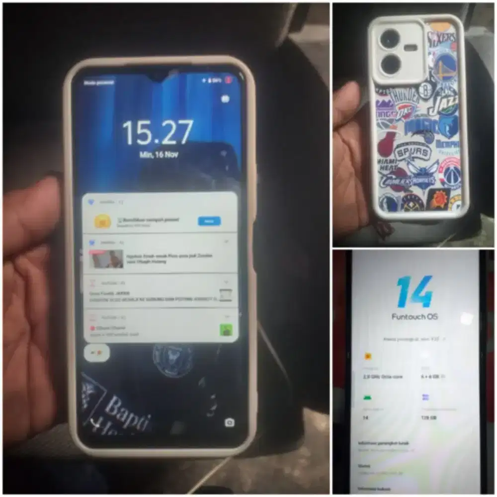 Vivo y22 ram 6+6 128 pecas segel