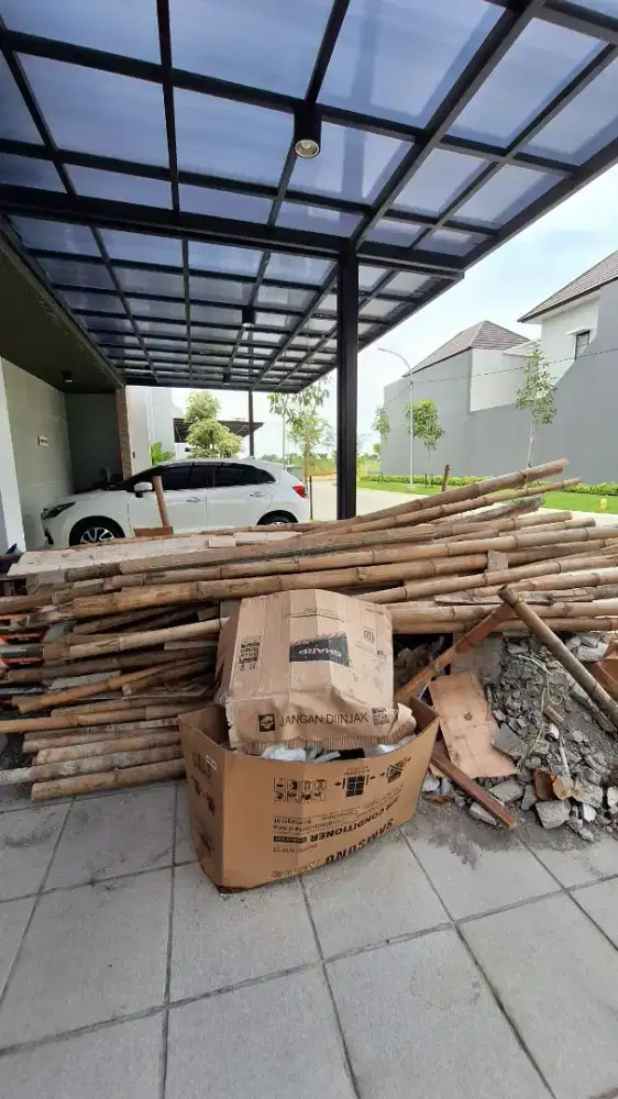 Dijual Bambu bekas dak cor
