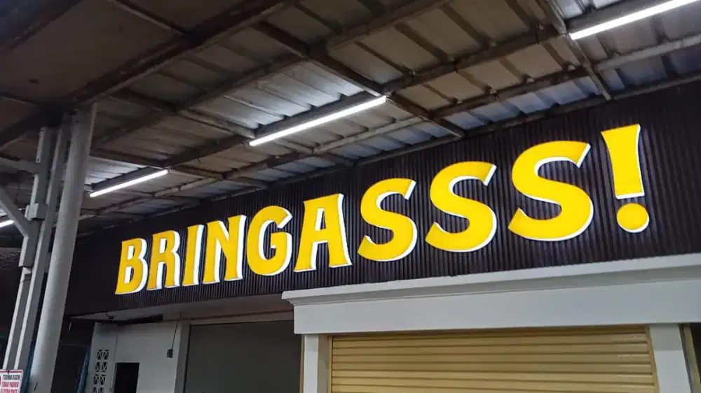 Huruf timbul LED custom