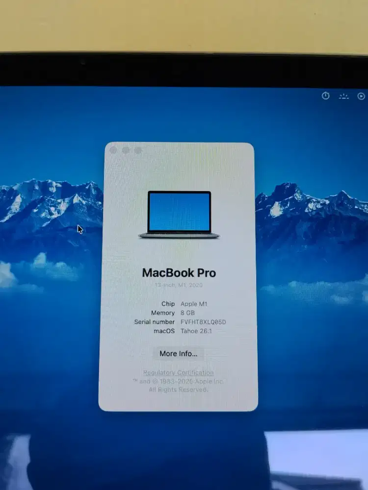 MacBook Pro M1 8/256 Fullset Original BH 92%