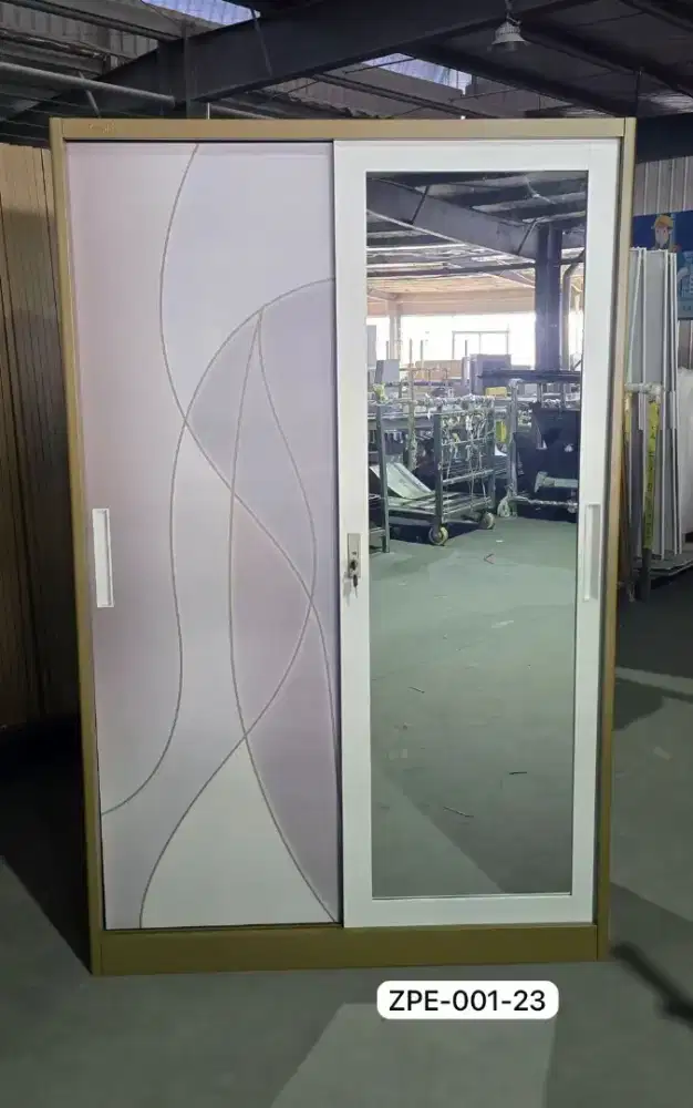 Lemari Besi 2pintu Sliding/Geser