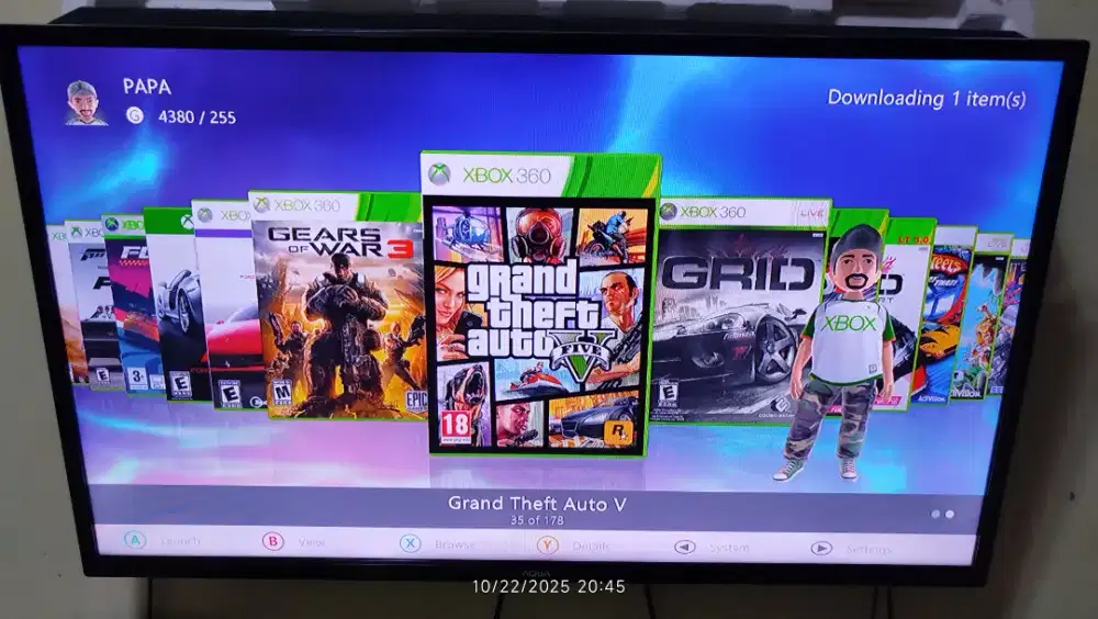 Xbox 360 Slim RGH Full Game + Kinect