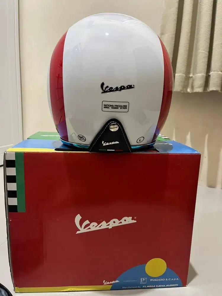 Helm Vespa Italian Flag L New