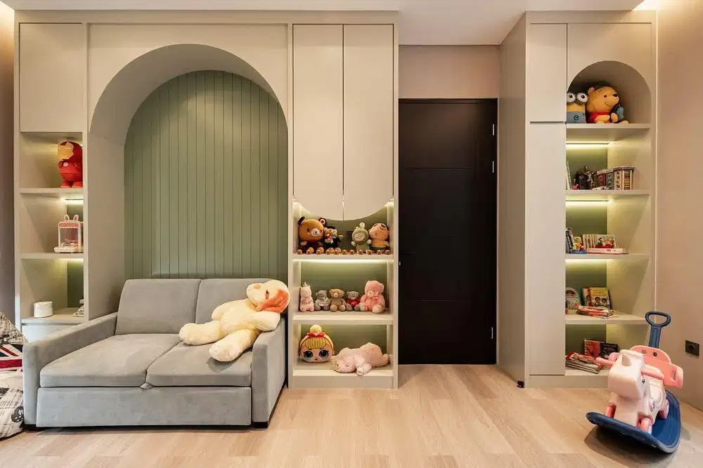 Kamar set / interior kamar anak / wardrobe / ranjang / set kamar