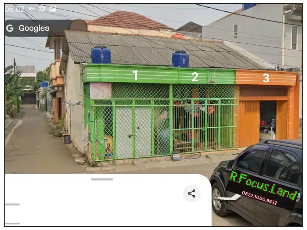 Rumah Induk 4 kontrakan 3 kios di PAKUJAYA belakang graha raya bintaro
