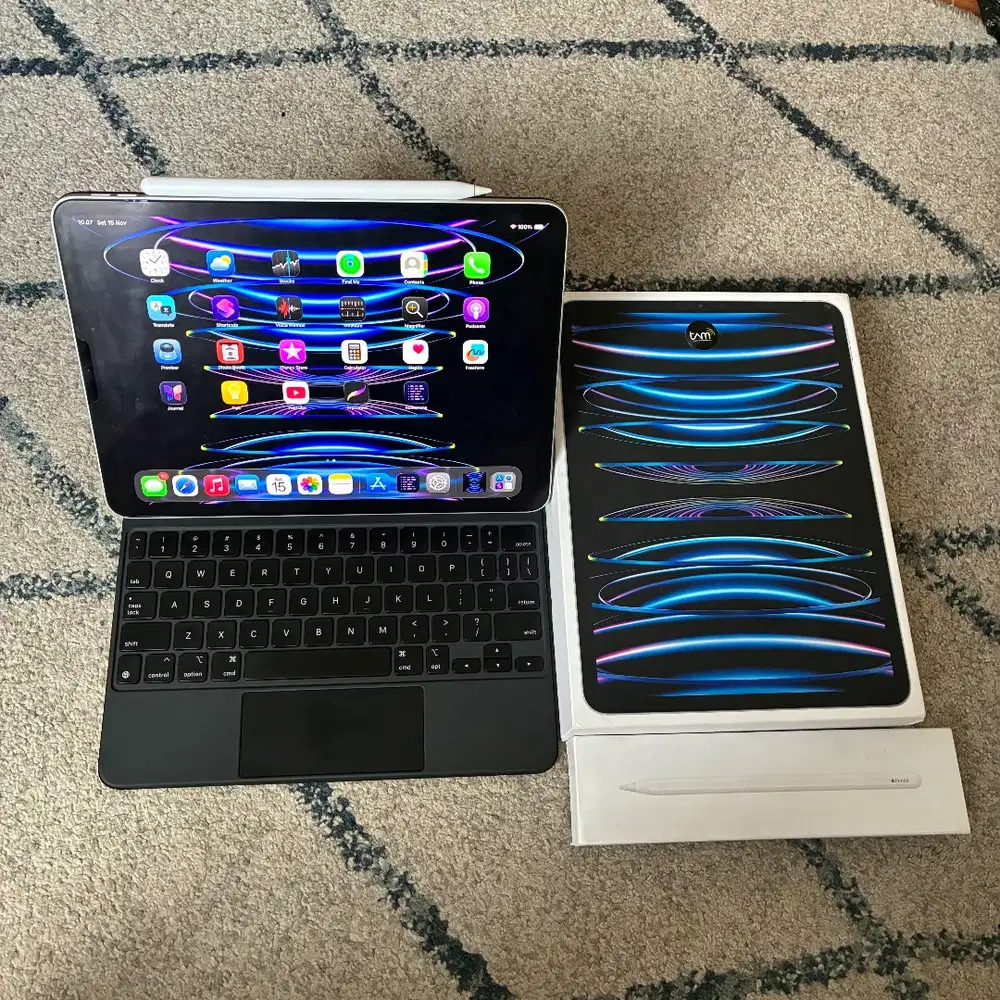 paket ex ibox ipad pro m2 128gb wifi magic keyboard apple pencil gen 2