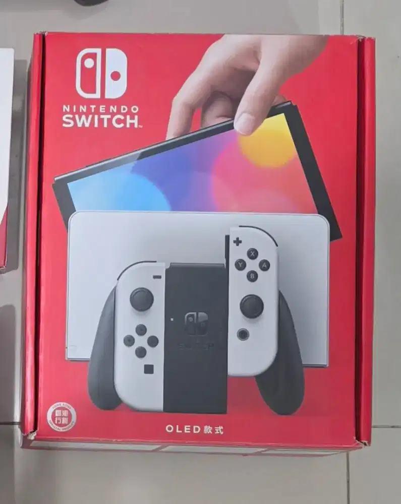 Nintendo Switch OLED Fullset + Bonus Stick Tambahan - MASIH GARANSI!