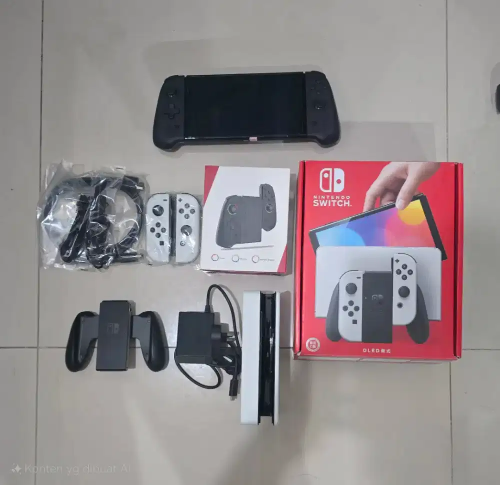 Nintendo Switch OLED Fullset + Bonus Stick Tambahan - MASIH GARANSI!