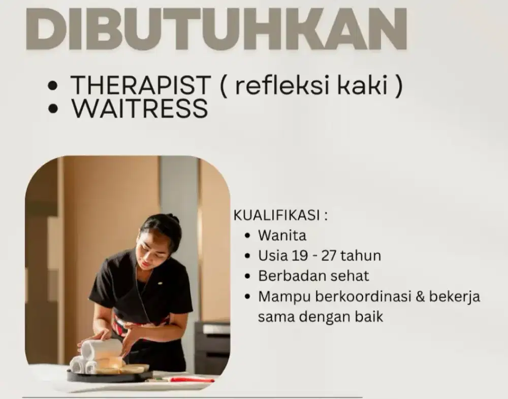 Therapist refleksi & waitresss