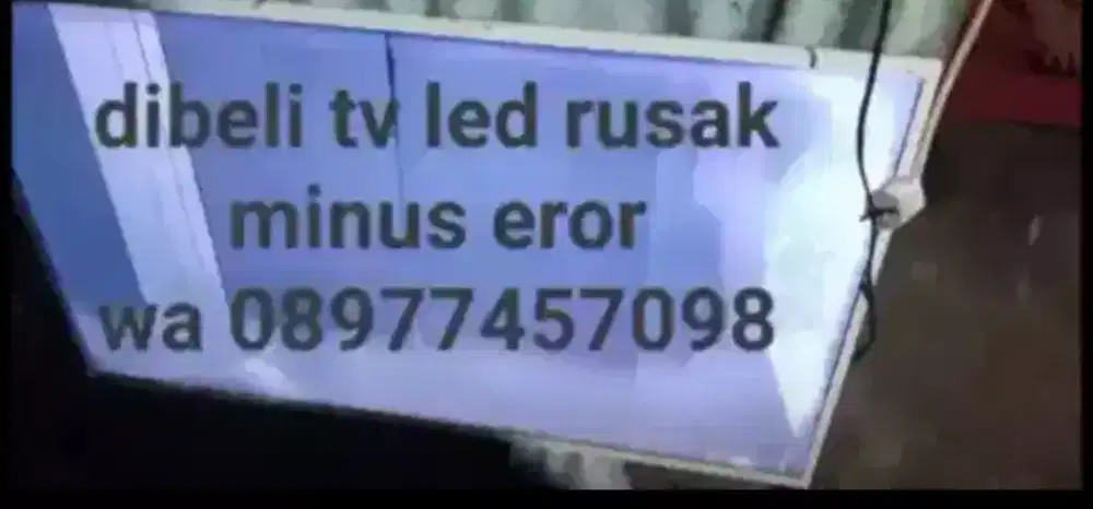 Tv led rusak dibeli