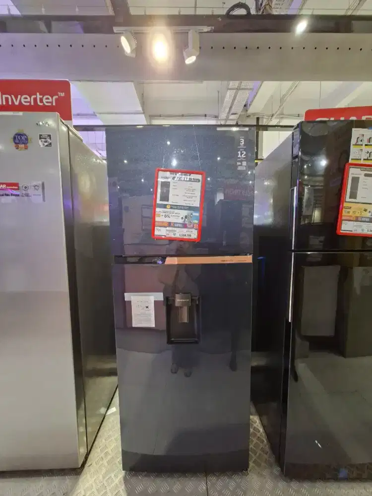 Kulkas Lemari es BEKO RDNT411E50VDUGBL dgn
dispenser air Garansi Resmi