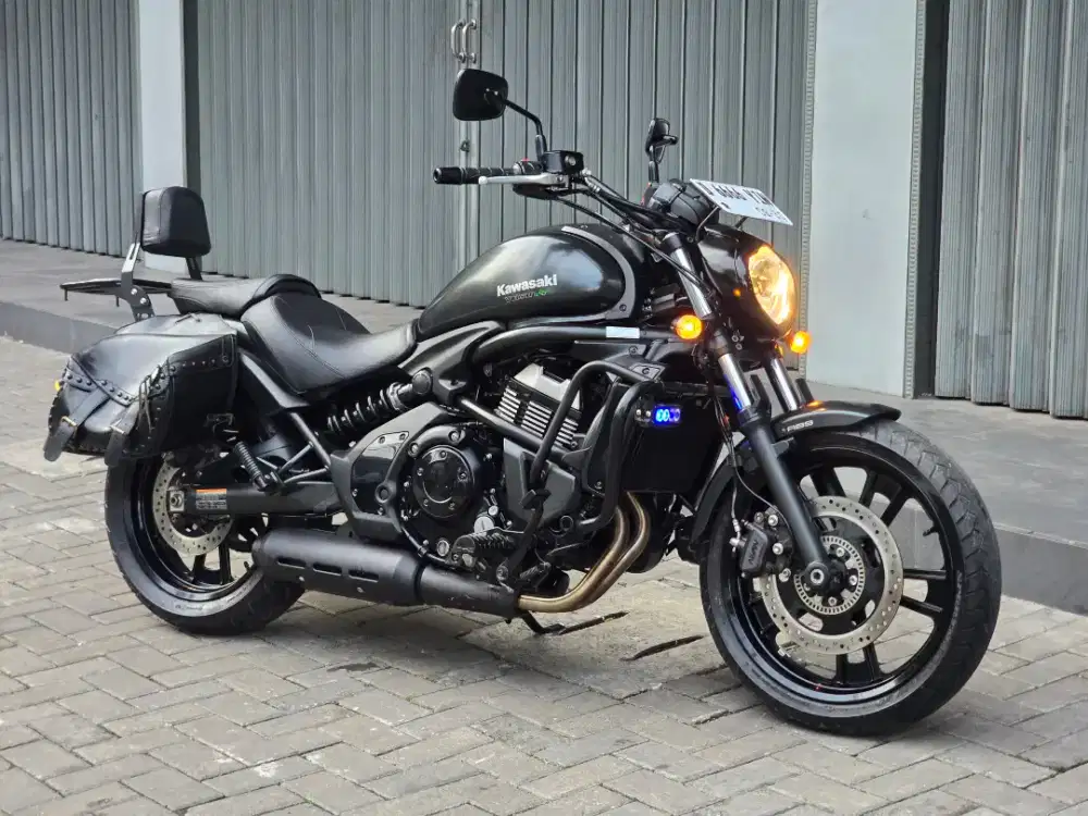Moge Cruiser Kawasaki Vulcan 650 th 2016 Odo 3rb Modif Siap Turing