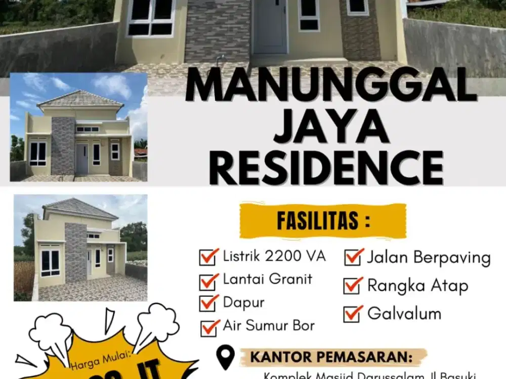 Lingkungan Tenang, Akses Mudah-Manunggal Jaya Residence