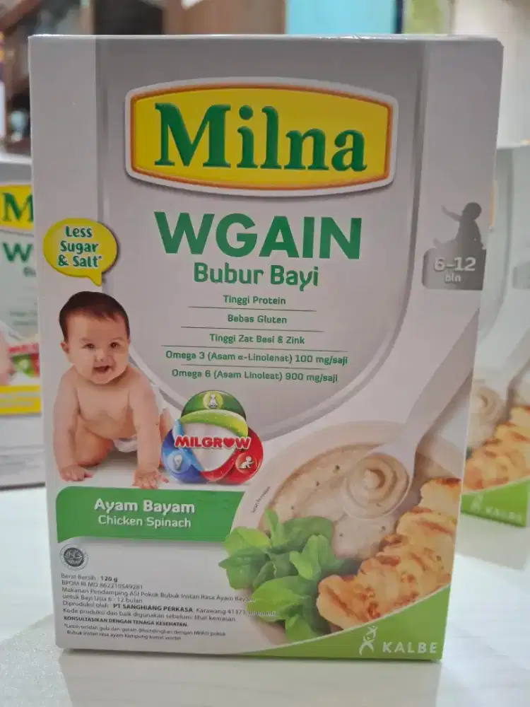 MILNA WGAIN Bubur Bayi Ayam Bayam 120 gram