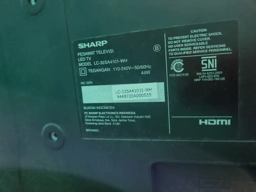 Analog TV merek sharp