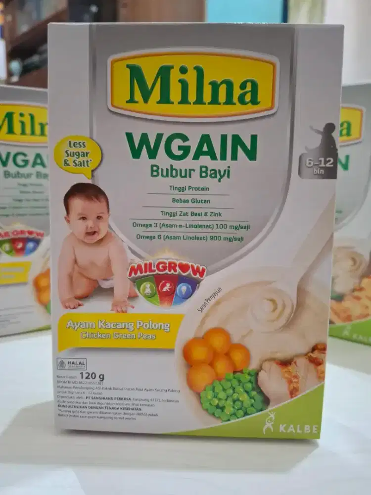 MILNA WGAIN Bubur Bayi Ayam Kacang Polong 120 gram