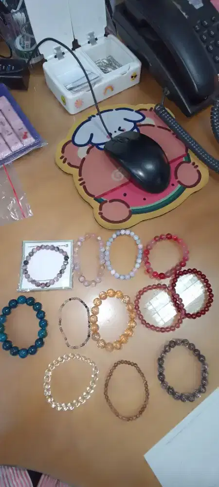 Gelang kristal batu alam