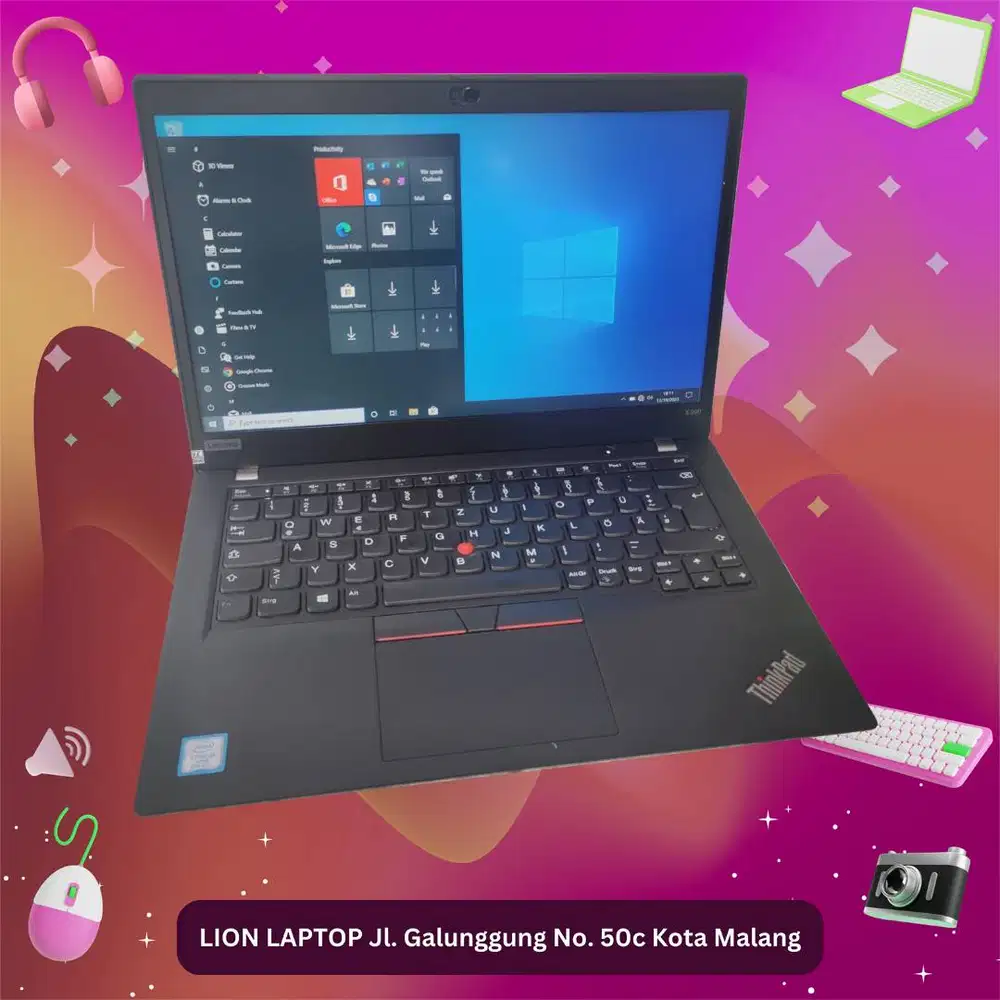 RAM 16GB SSD 256GB Core i5 Gen 8 Slim Lenovo Thinkpad X390 [17|11]
