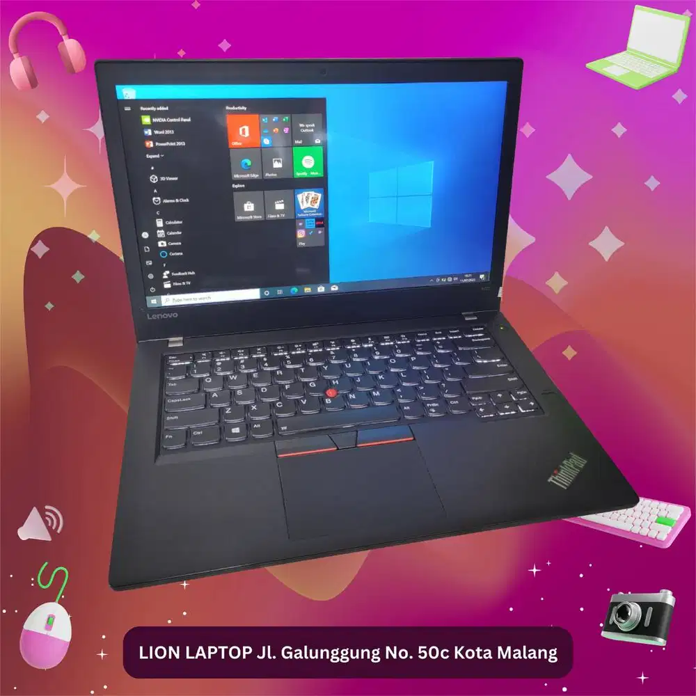 RAM 8GB SSD 256GB i5 Touchscreen Lenovo Thinkpad T470 [17|11]