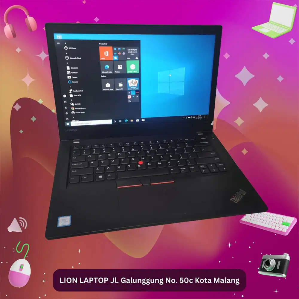 RAM 16GB Core i5 Gen7 SSD 256GB Lenovo Thinkpad T470 [17|11]